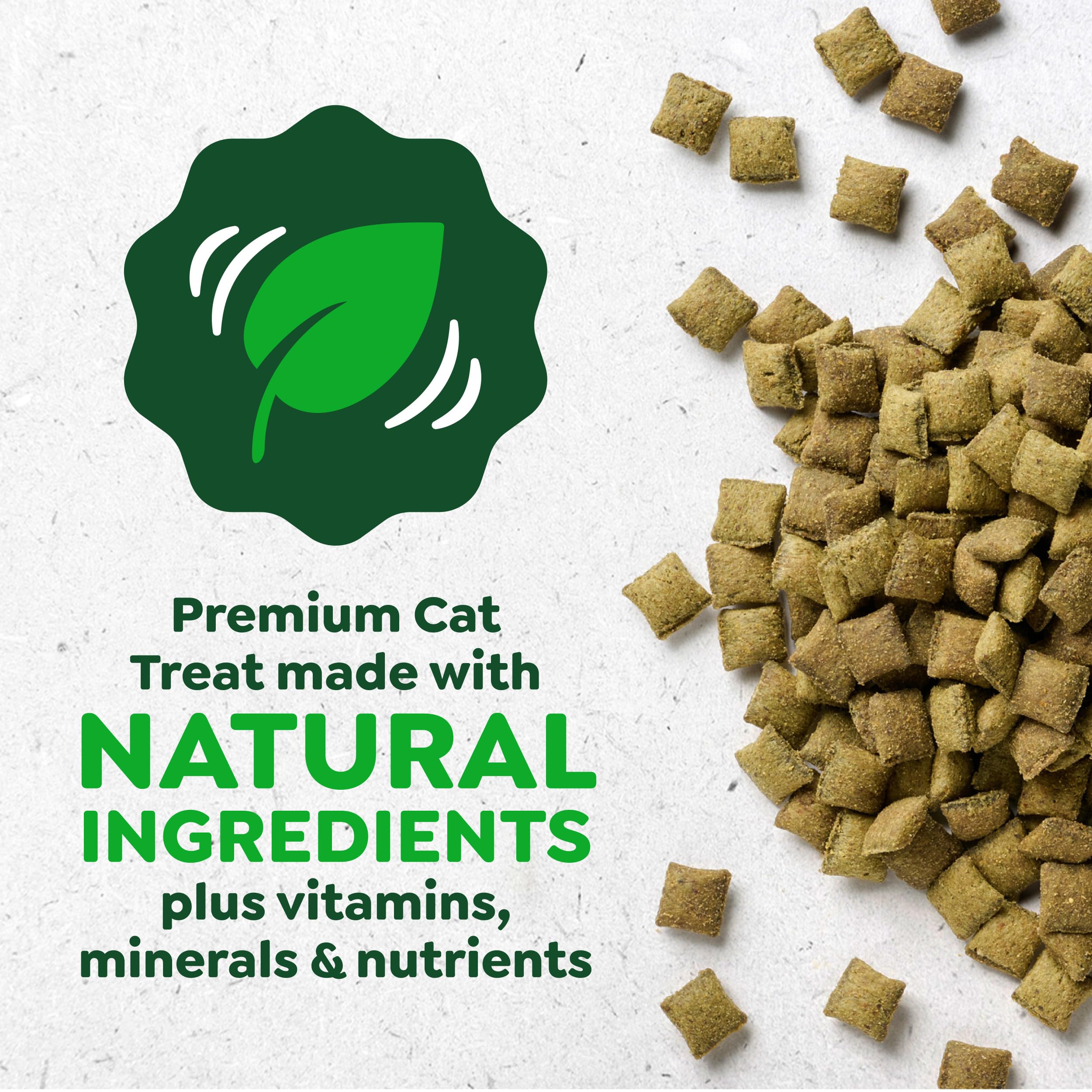 Greenies Cat Treats, Feline Smartbites, Skin & Fur Health, Crunchy and Soft Cat Treats, Salmon Flavor, 2.1 oz. Pack - Image 5