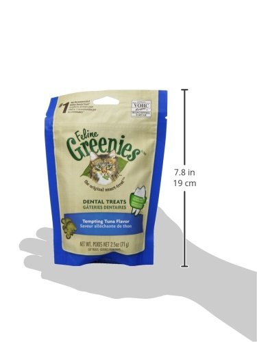 Greenies Cat Treats, Veterinarian-Recommended Adult Natural Dental Cat Treats, Tempting Tuna Flavor, 2.1 oz. Pack - Image 5