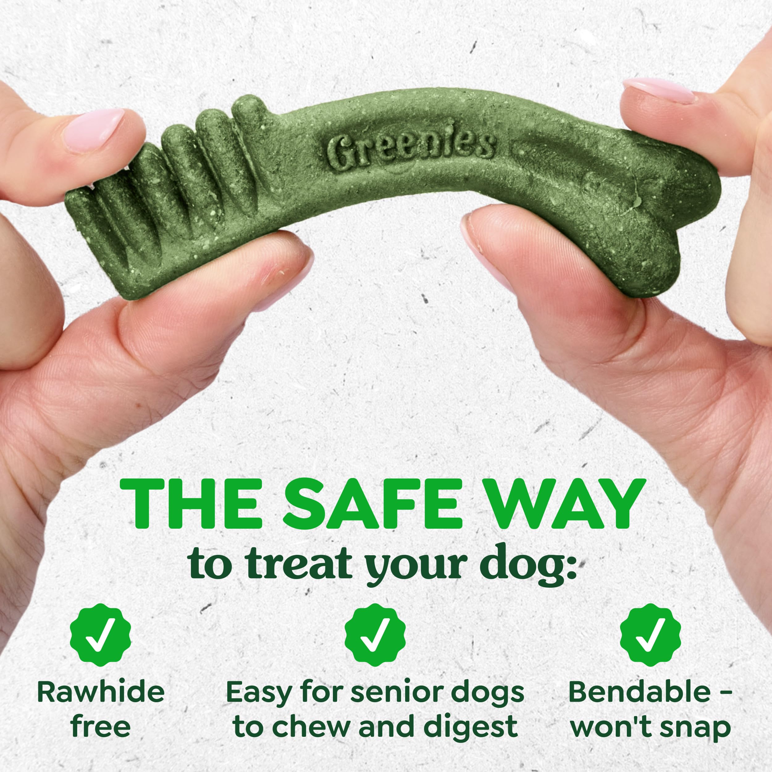 Greenies Dental Treats for Dogs, Veterinarian-Recommended Aging Care Adult Natural Dental Dog Treats, Large Size, 27 oz. Pack, 17 Count - Image 8