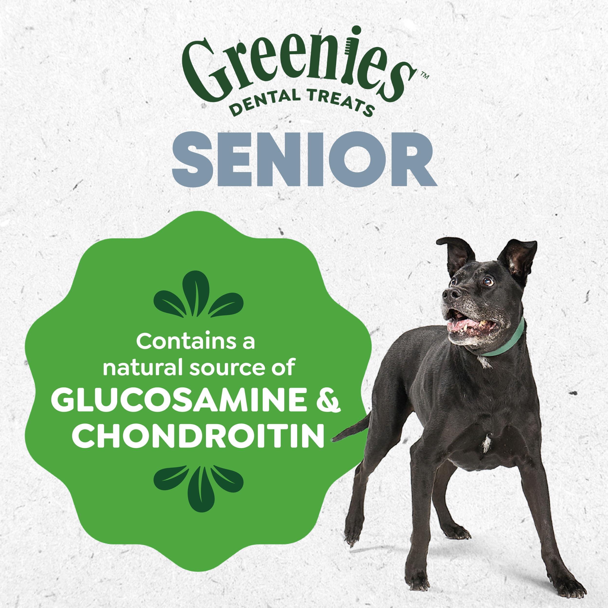 Greenies Dental Treats for Dogs, Veterinarian-Recommended Aging Care Adult Natural Dental Dog Treats, Large Size, 27 oz. Pack, 17 Count - Image 9