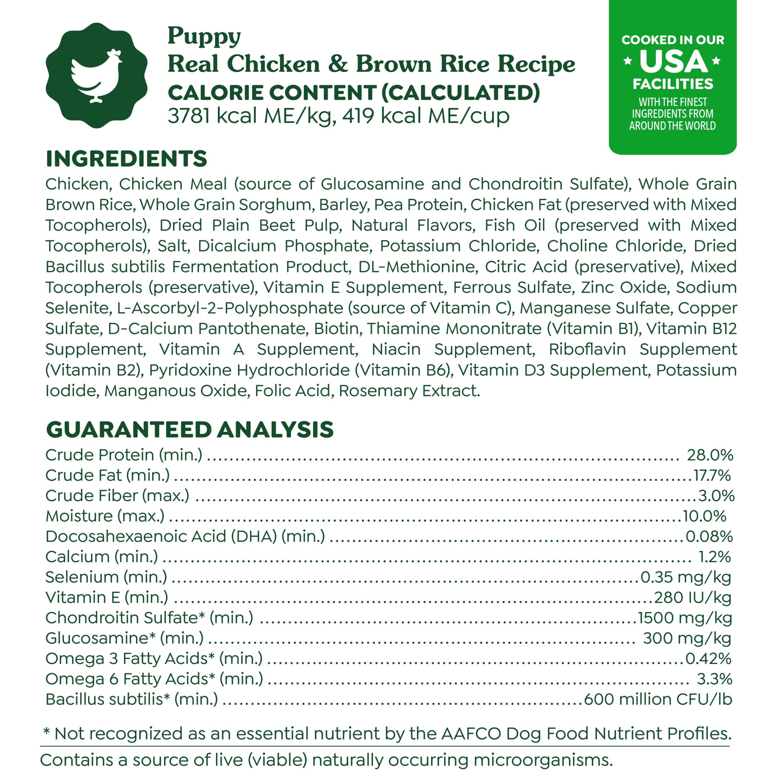 Greenies Smart Essentials Puppy High Protein Dry Dog Food Real Chicken & Brown Rice Recipe, 5.5 lb. Bag - Image 6
