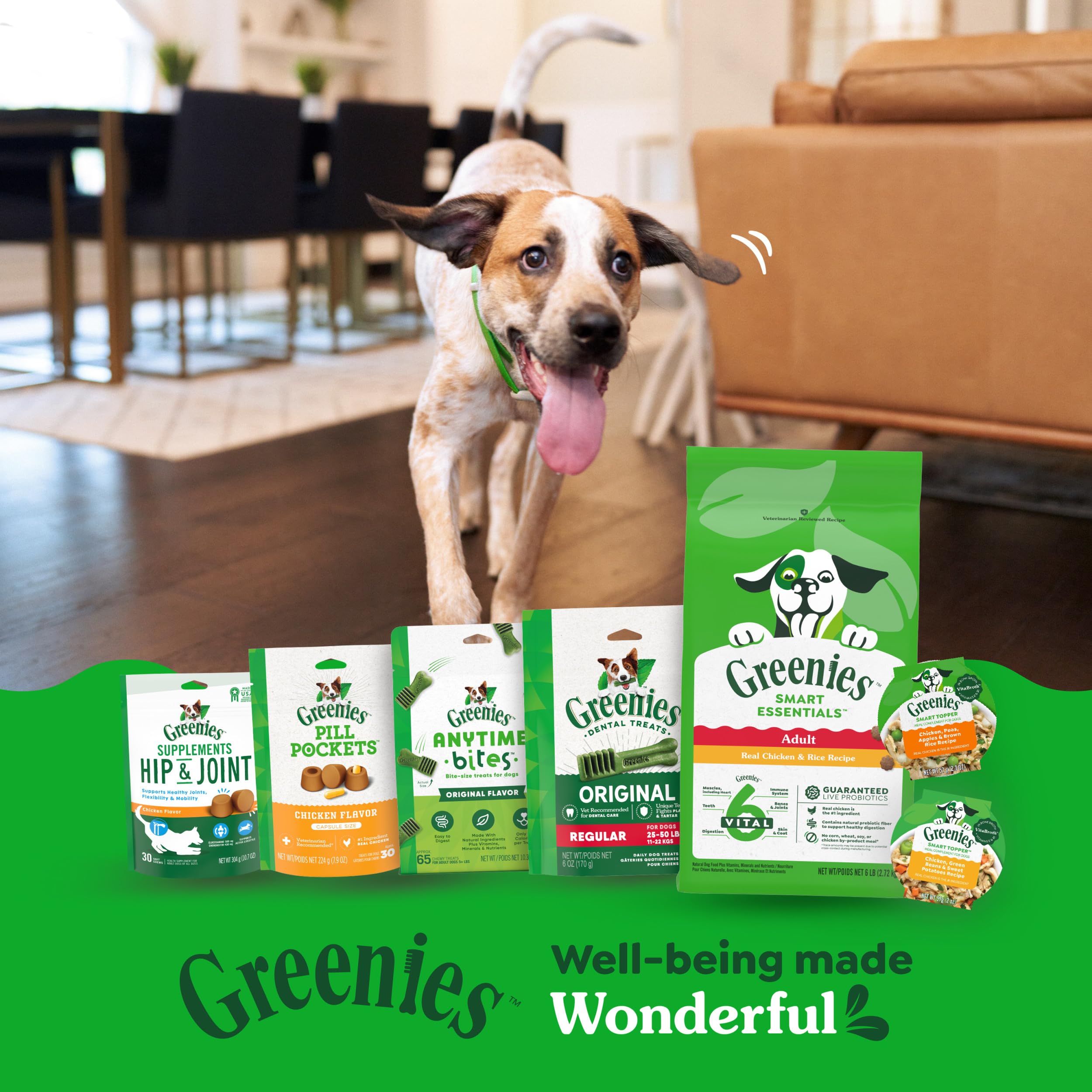 Greenies Smart Topper High Protein Wet Mix-in for Dogs, Chicken, Peas, Apples & Brown Rice Recipe in Vitabroth Broth - Bone Broth + Vitamins E & B1, 10 Count - Image 11