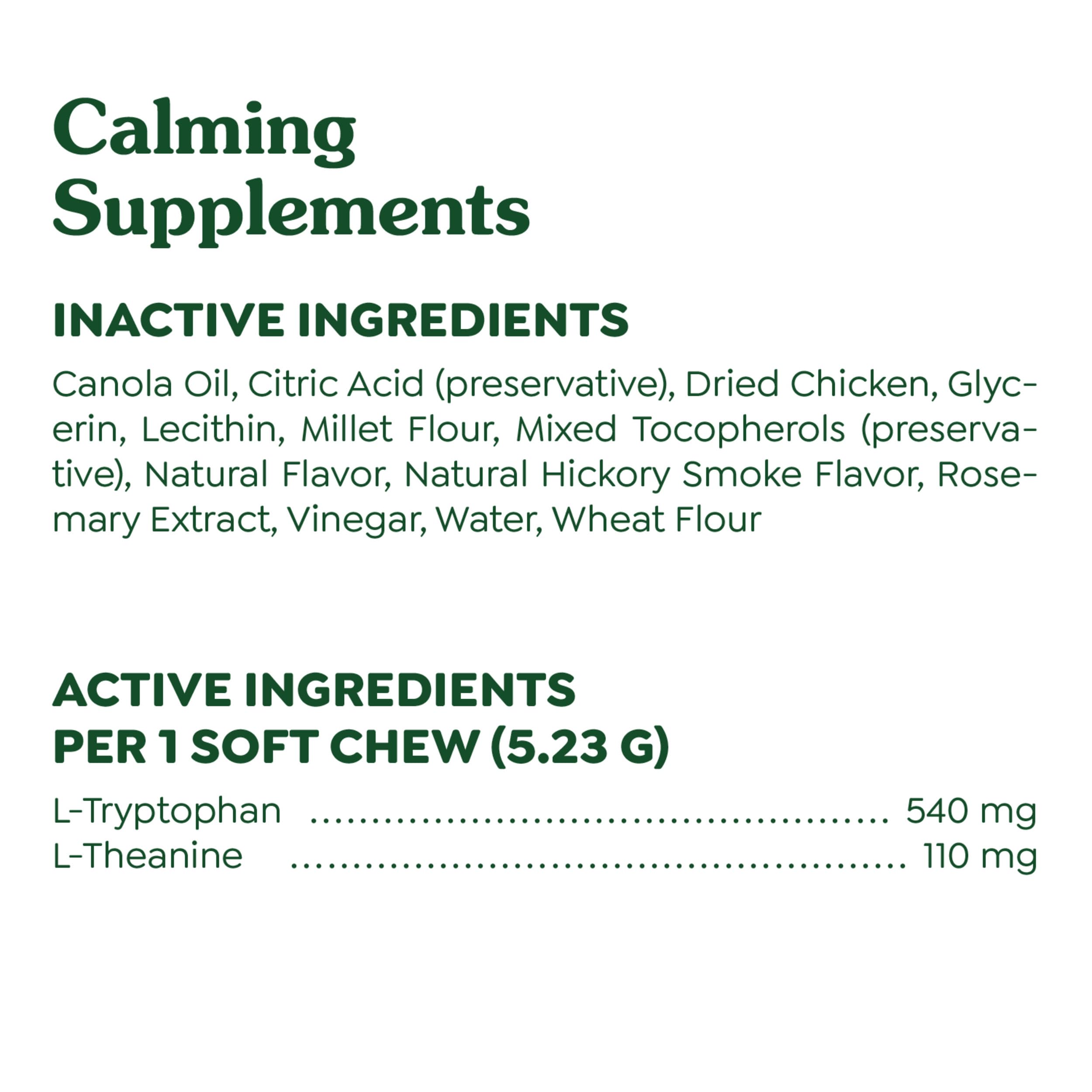Greenies Supplements Calming Chews for Dogs Chicken Flavor, Dog Calming Chews, 14.7 oz. Container of 80 Count - Image 7