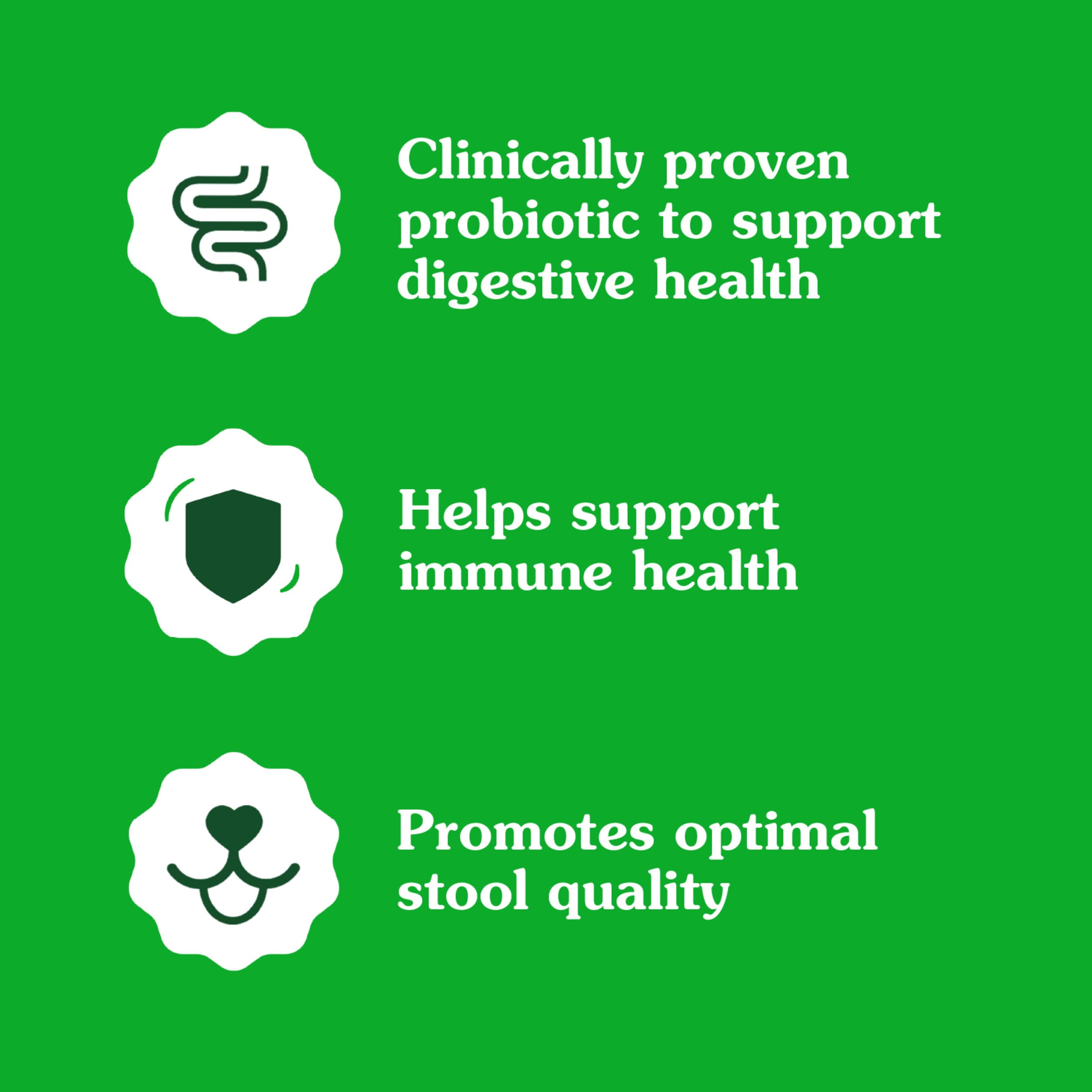 Greenies Supplements Digestive Health Probiotics for Dogs, Dog Probiotic Supplements, Chicken Flavor, 7.8 oz. Pouch of 40 Count - Image 5