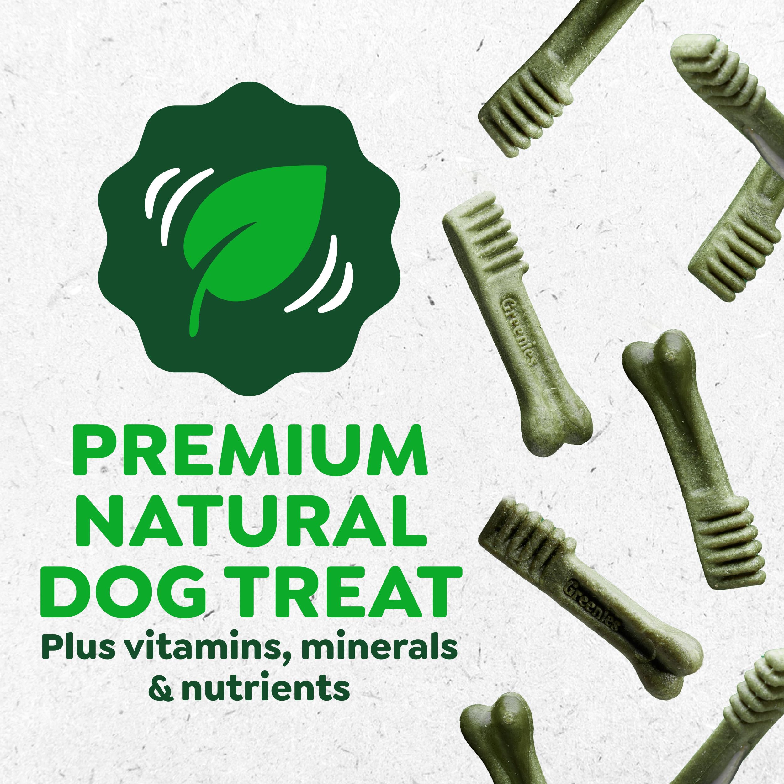 Greenies Dental Treats for Dogs, Veterinarian-Recommended Aging Care Adult Natural Dental Dog Treats, Large Size, 27 oz. Pack, 17 Count - Image 7