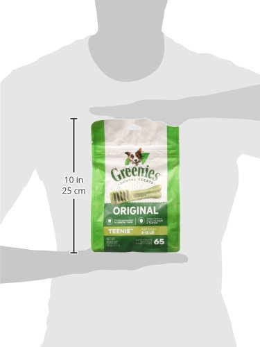 Greenies Veterinarian-Recommended Natural Dental Dog Treats Teenie Size, Original Flavor, 18 oz. Pack, 65 Count - Image 4